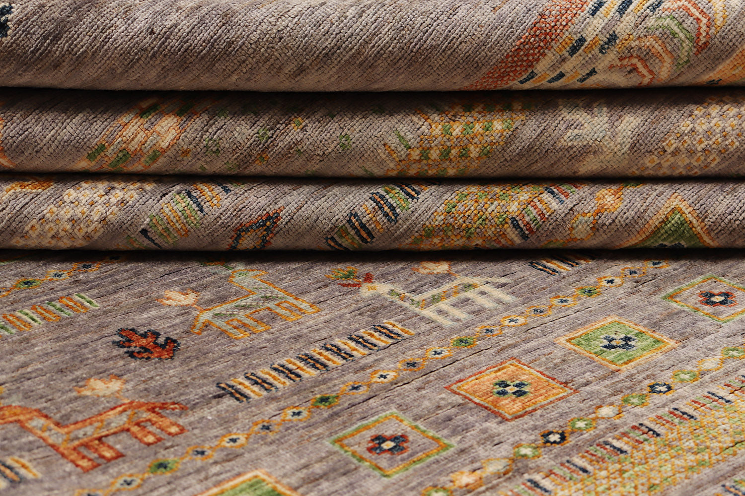 Handmade Persian Rug KHURJEEN