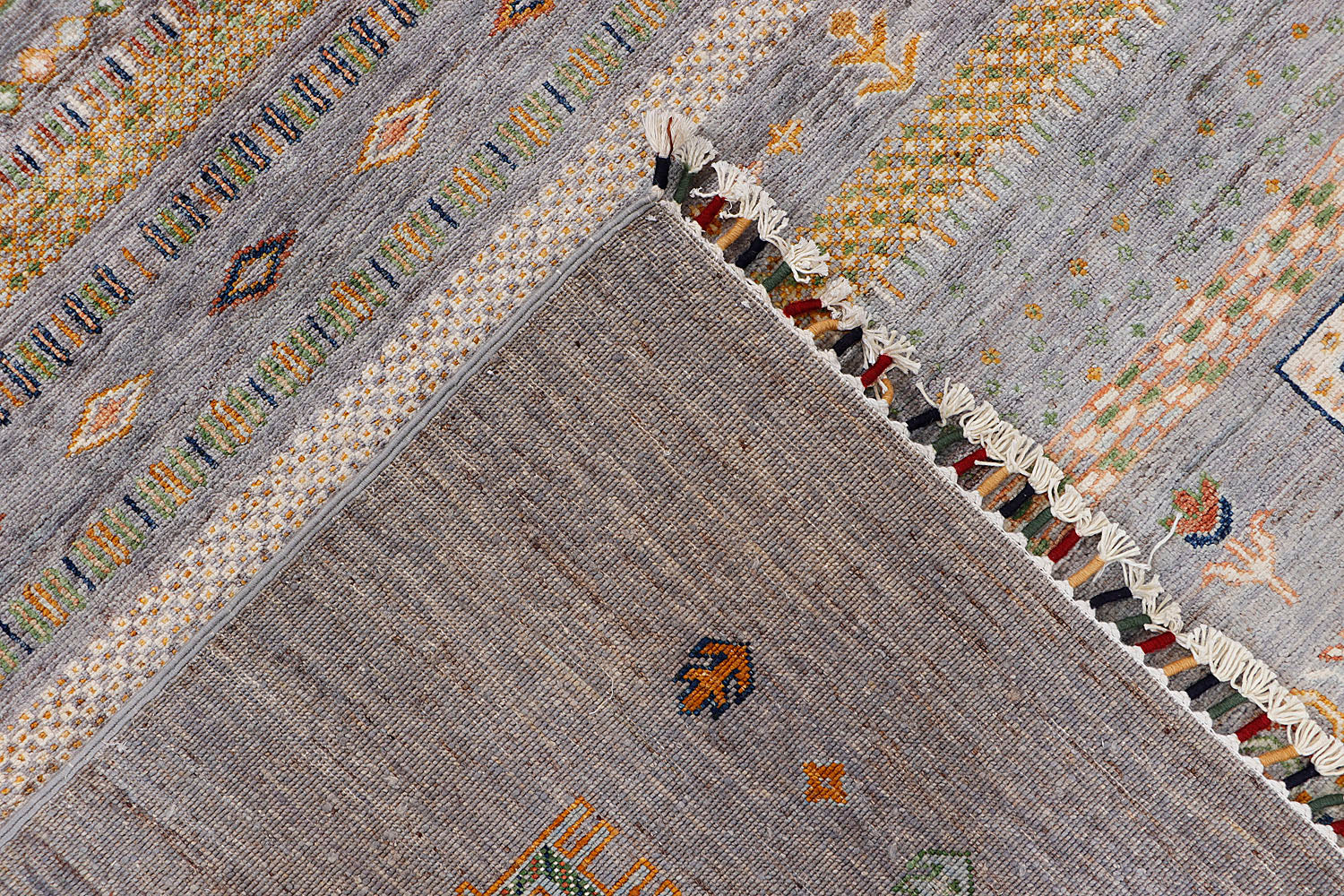 Khurjeen Persian Hand Knotted Wool Rug Gray 8' x 10'