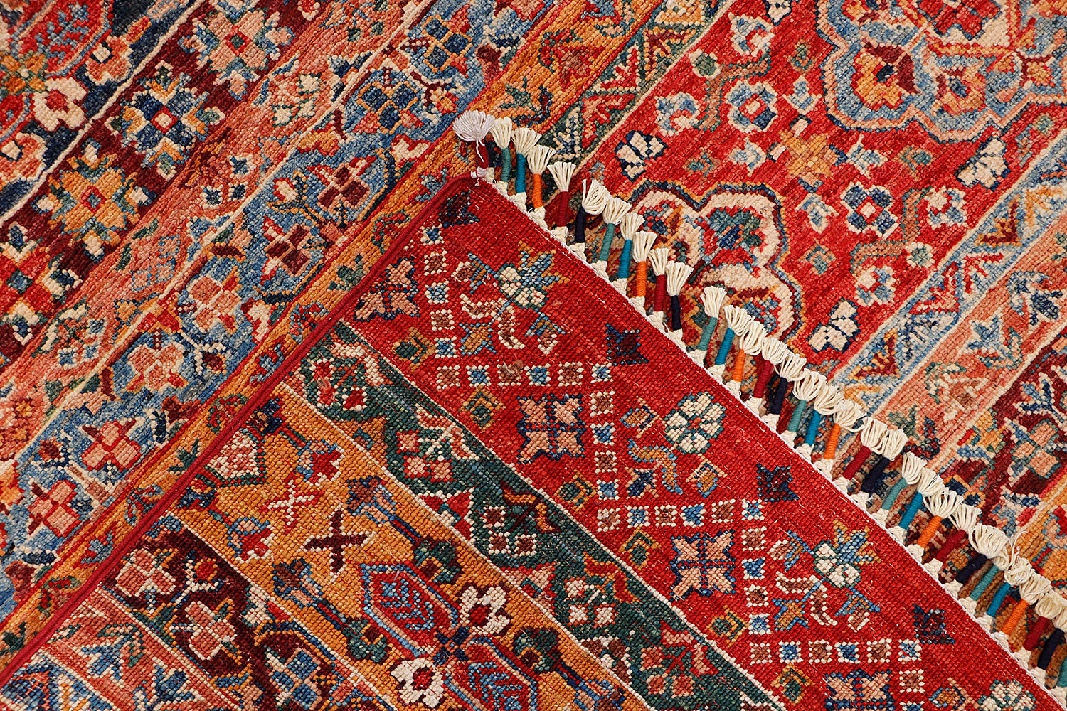 Khurjeen Persian Hand Knotted Wool Rug Red 9' x 13'