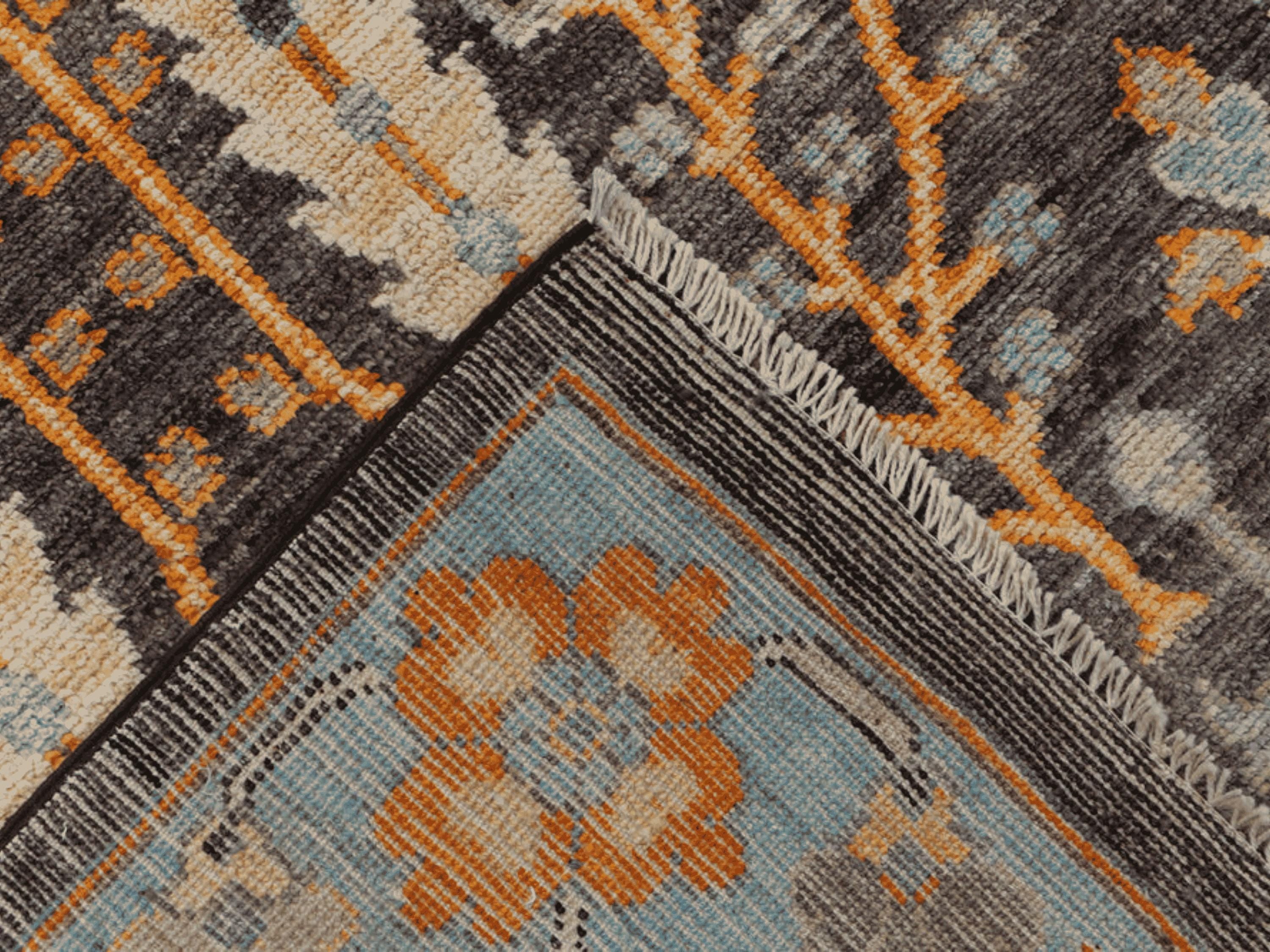 9x13 Turkish Oushak Rug, Vintage Black Hand Knotted Wool Area Rug, Large Oriental Carpet, Living Room Bedroom Decor