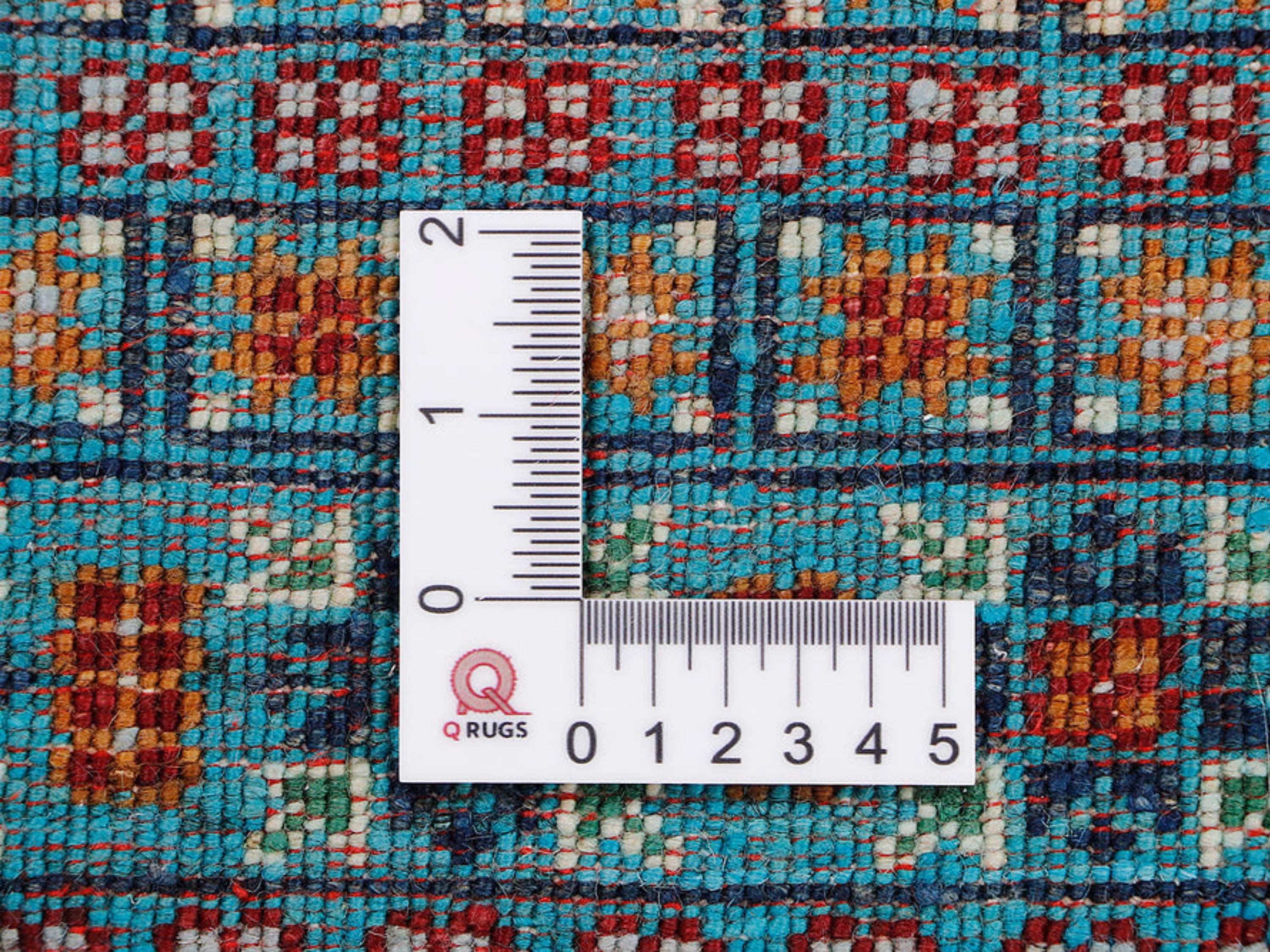 3x10 Mamluk Style Runner Rug, Hand Knotted Wool Medallion Long Hallway Runner, Aqua Oriental Kitchen Entryway Carpet