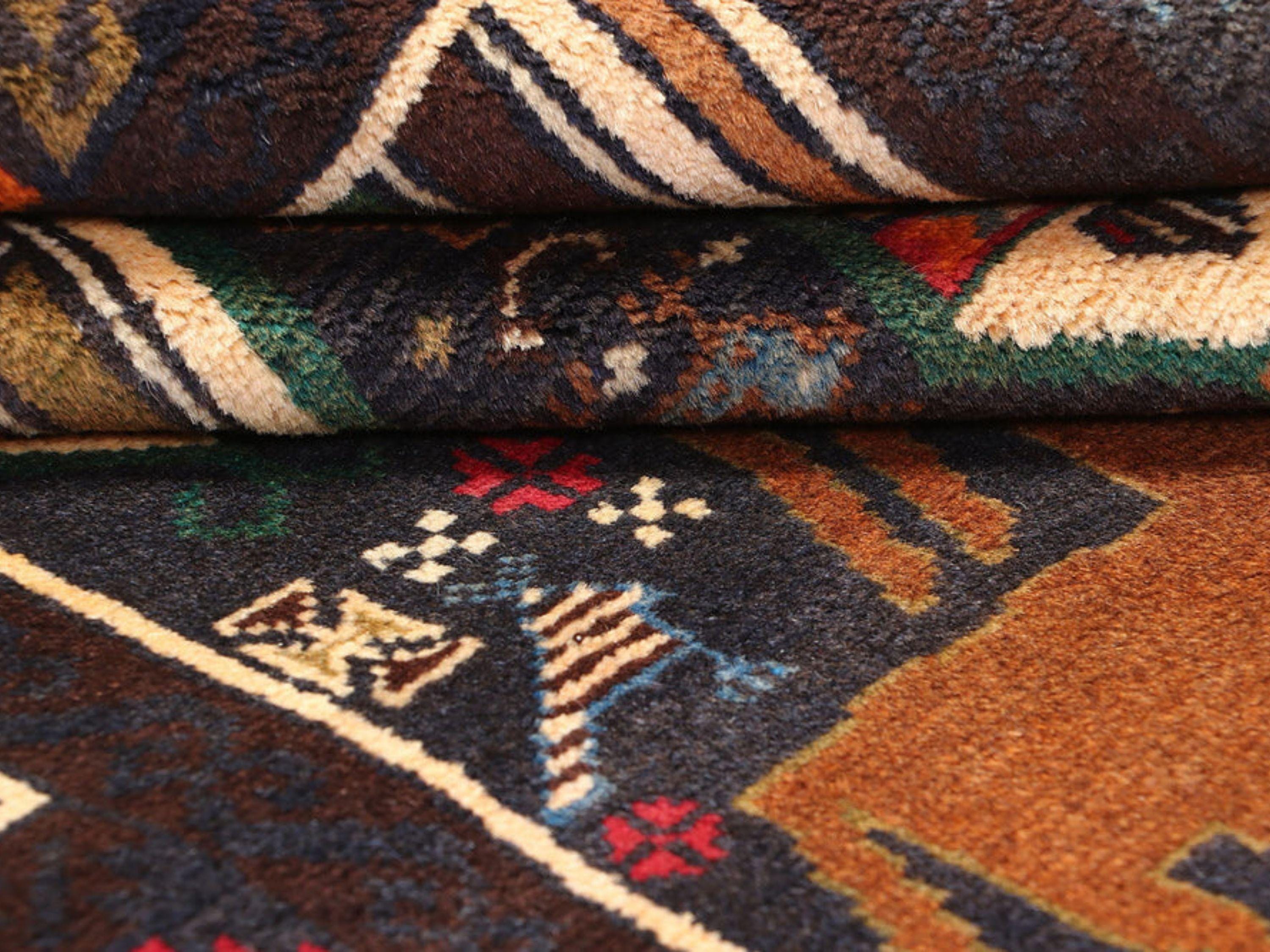 3x5 Animal Motif Tapestry Wall Hanging Rug, Afghan Style Handmade Wool Textile Wall Art, Tribal Folk Art Decor