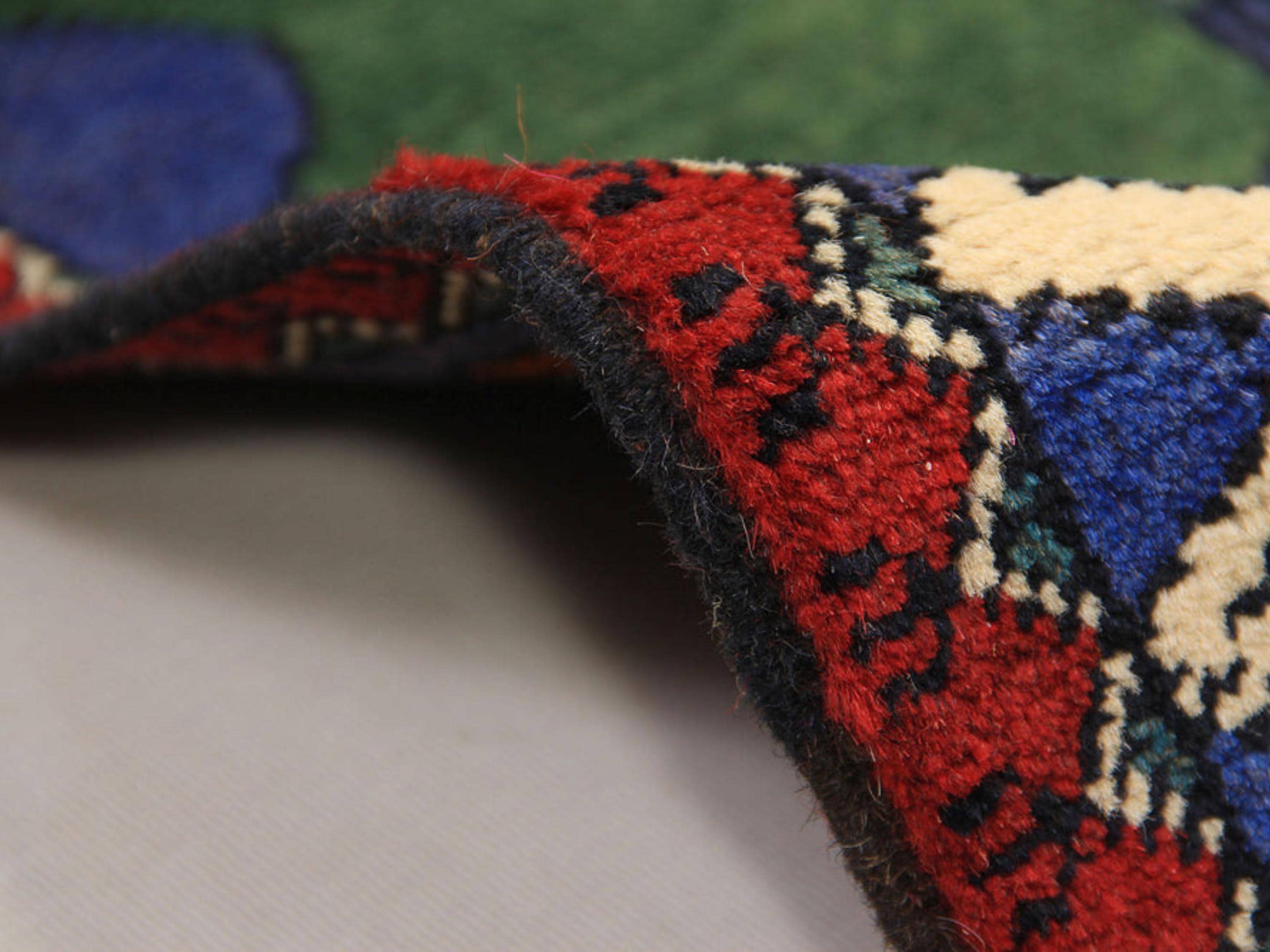 2x3 Collectible Afghan War Rug, Handwoven Wool Memorial Wall Art