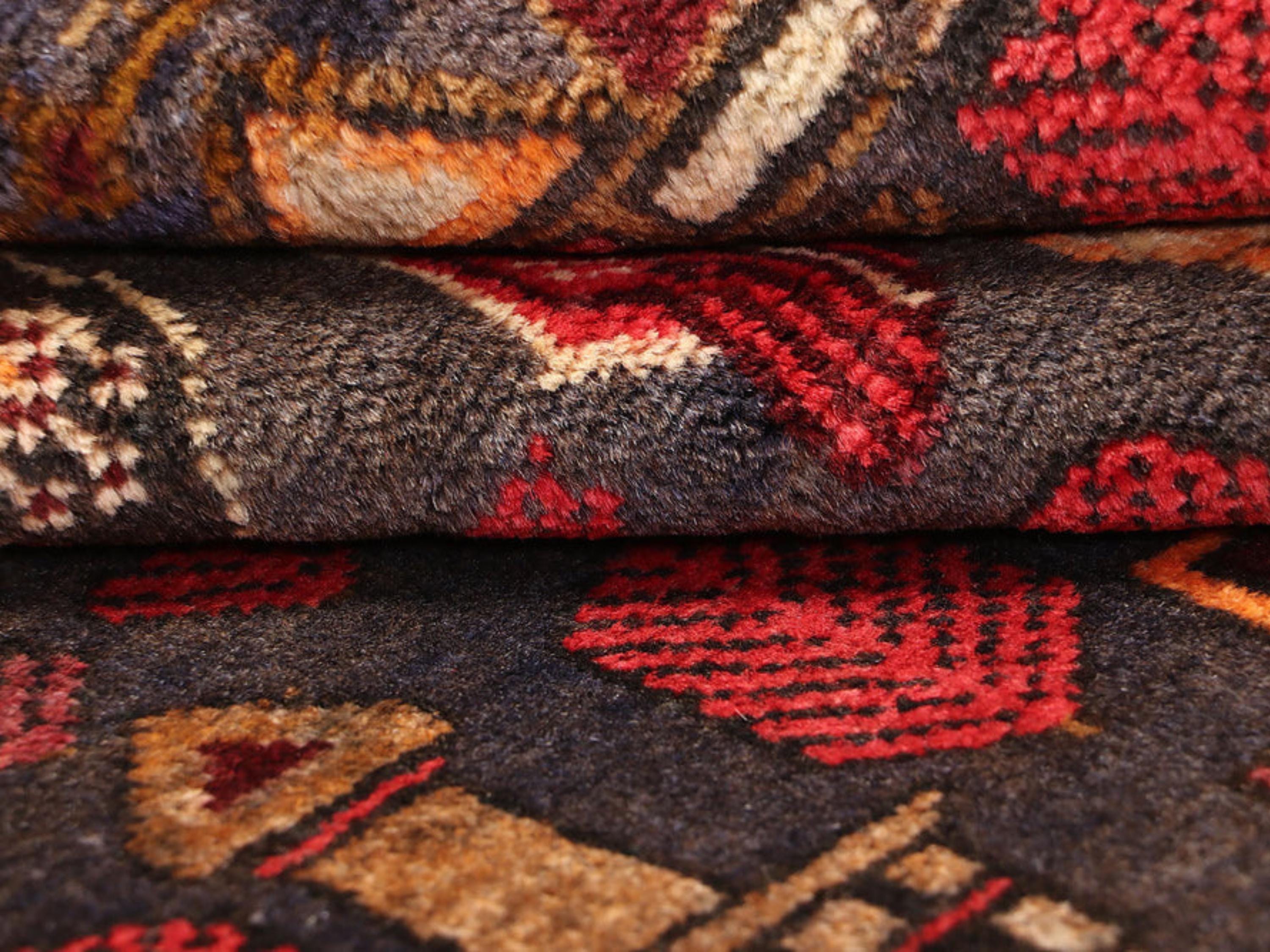 3x4 Tribal Pictorial Tapestry Wall Hanging Rug, Afghan Style Handmade Wool Textile Wall Art, Boho Folk Art Decor