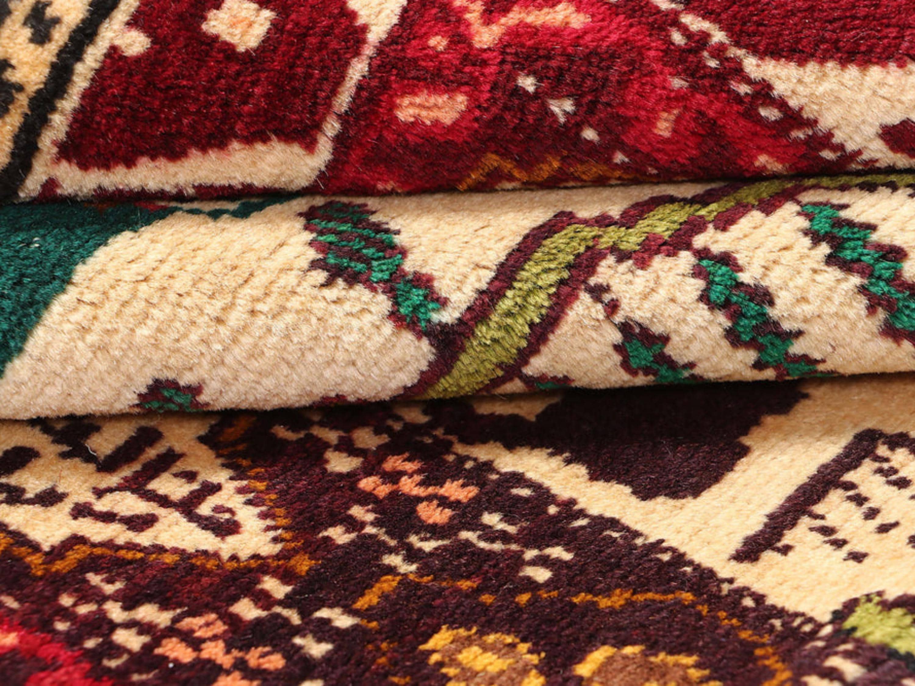 3x5 Ivory Pictorial Woven Wall Hanging Rug, Hand Knotted Wool Tapestry, Afghan Style Textile Wall Art, Animal Motif