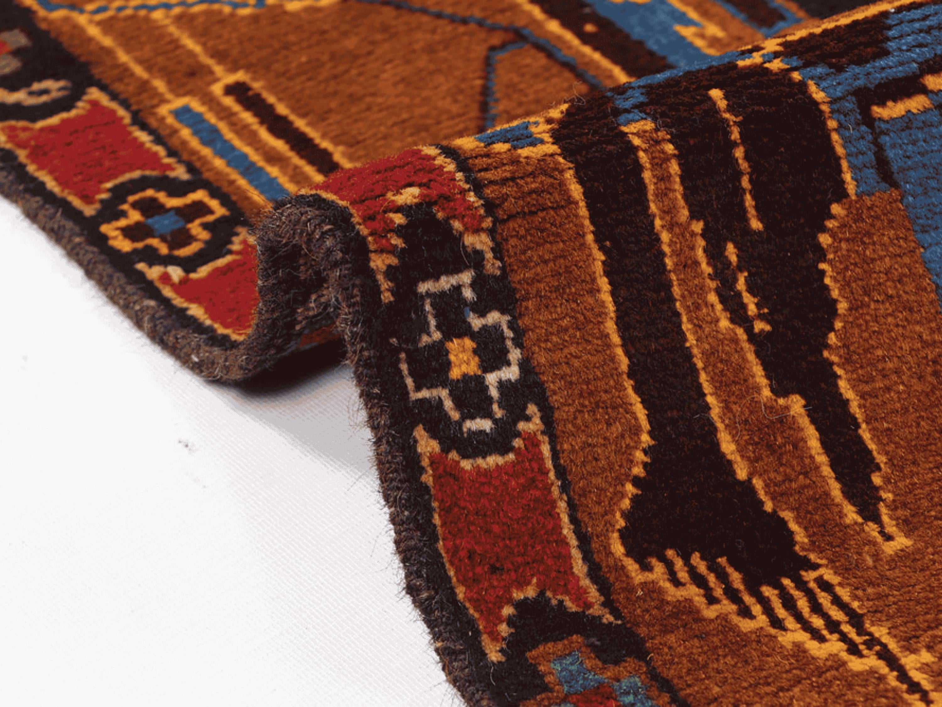 4x6 Tribal Folk Art Tapestry Wall Hanging, Afghan Style Handmade Wool Woven Wall Art, Large Statement Decor